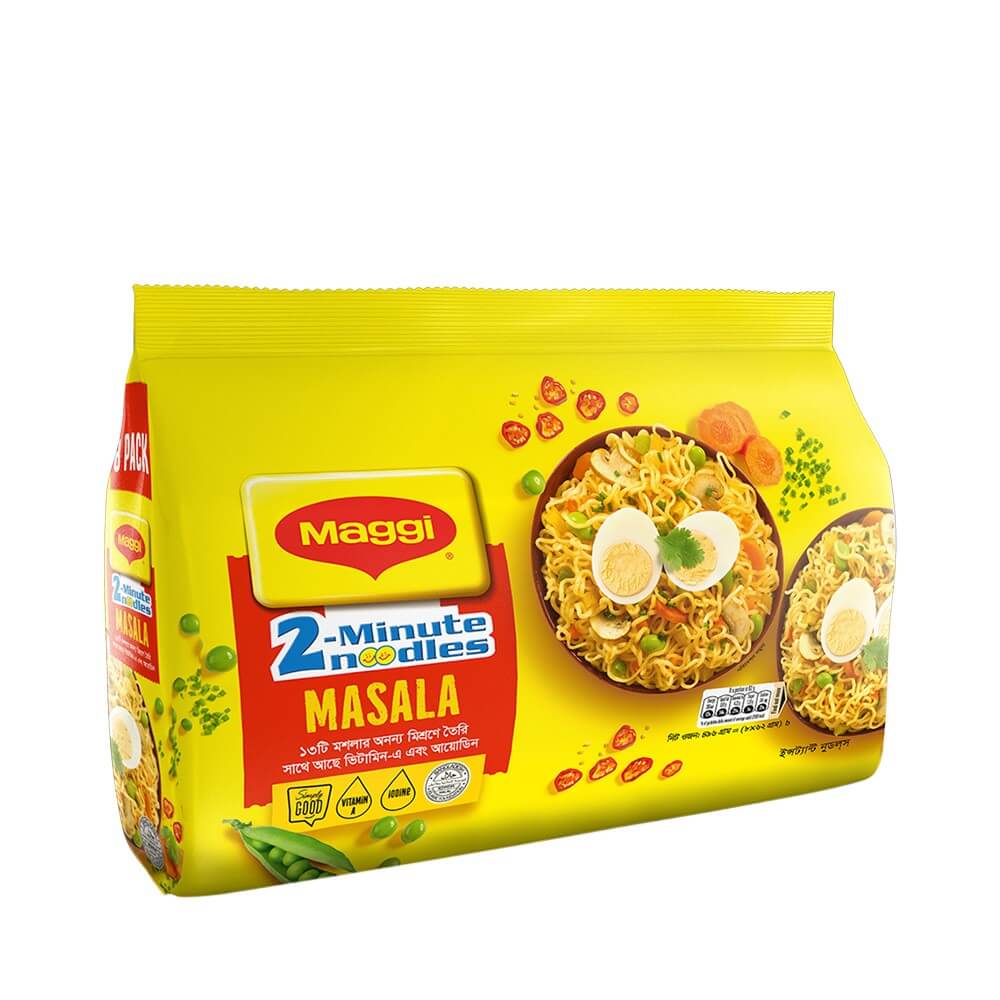 ম্যাগি ২ মিনিটস মসলা নুডলস ৮ প্যাক ৪৯৬ গ্রাম